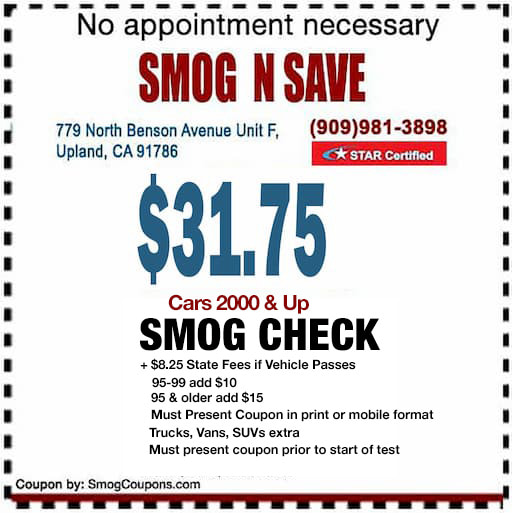 Smog Busters Coupon Chico 36.75 Smog Check With Coupon (760) 723
