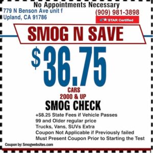 Smog Check Coupon Upland